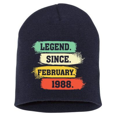 Legend Since February 1988 – Happy Birthday Short Acrylic Beanie