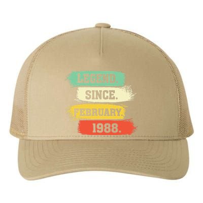 Legend Since February 1988 – Happy Birthday Yupoong Adult 5-Panel Trucker Hat