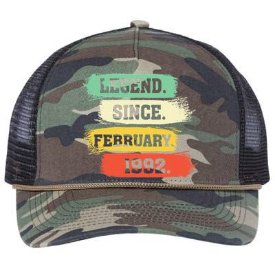 Legend Since February 1992 – Happy Birthday Retro Rope Trucker Hat Cap