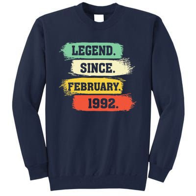 Legend Since February 1992 – Happy Birthday Tall Sweatshirt