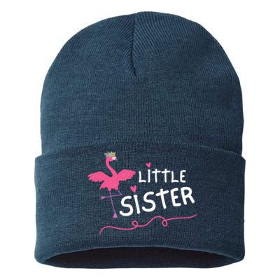 Little Sister Flamingo Sustainable Knit Beanie