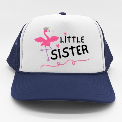 Little Sister Flamingo Trucker Hat