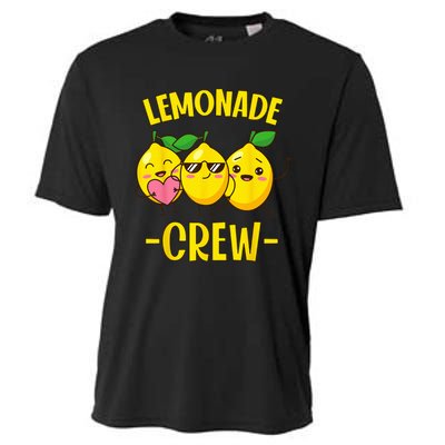 Lemonade Squad Funny For Stand Boss Lemon Juice Summer Cooling Performance Crew T-Shirt