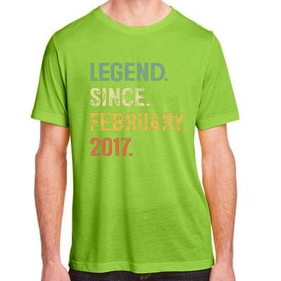 Legend Since February 2017 6th Birthday Gift 6 Years Old Adult ChromaSoft Performance T-Shirt