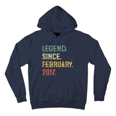 Legend Since February 2017 6th Birthday Gift 6 Years Old Tall Hoodie