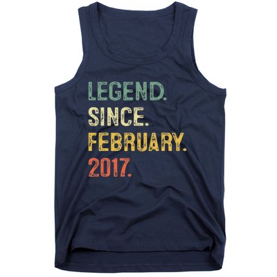 Legend Since February 2017 6th Birthday Gift 6 Years Old Tank Top