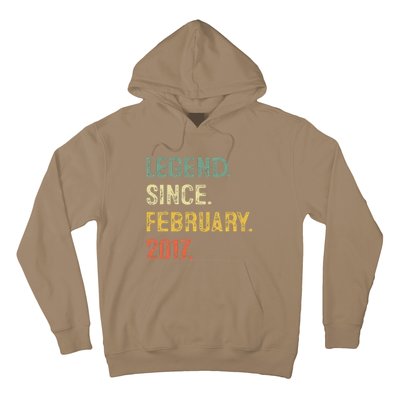 Legend Since February 2017 6th Birthday Gift 6 Years Old Hoodie