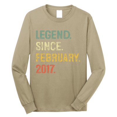 Legend Since February 2017 6th Birthday Gift 6 Years Old Long Sleeve Shirt