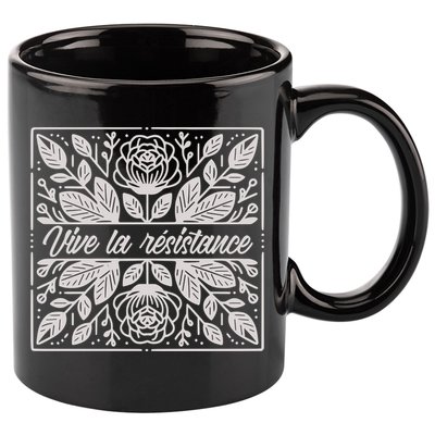 Leftist Subtle Feminist Subtle Protest Democrat 11oz C Handle Ceramic Mug