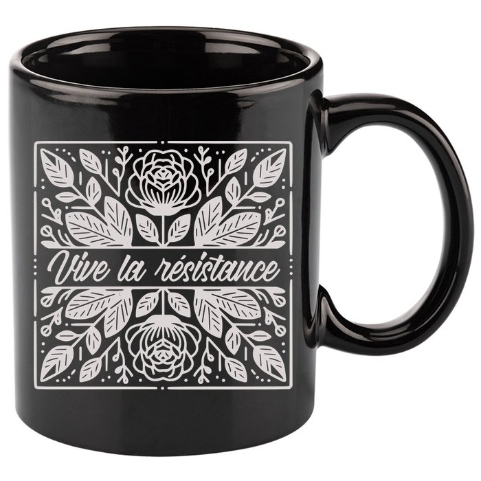 Leftist Subtle Feminist Subtle Protest Democrat 11oz C Handle Ceramic Mug