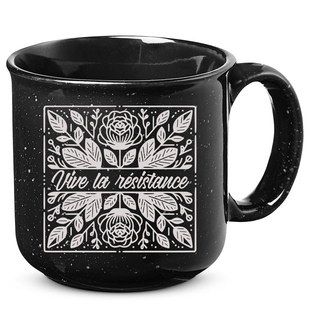 Leftist Subtle Feminist Subtle Protest Democrat 15oz Campfire Ceramic Mug