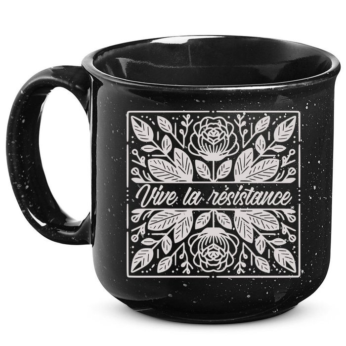 Leftist Subtle Feminist Subtle Protest Democrat 15oz Campfire Ceramic Mug
