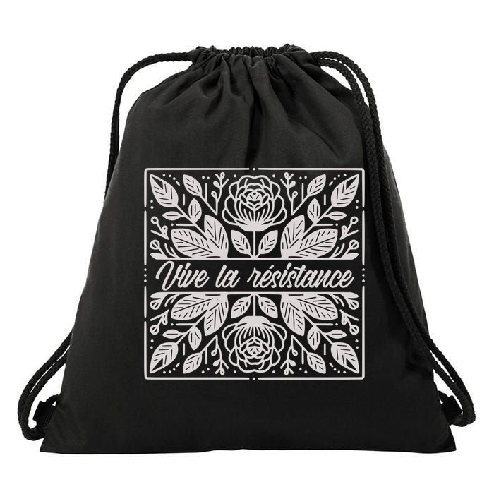 Leftist Subtle Feminist Subtle Protest Democrat Drawstring Bag