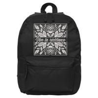 Leftist Subtle Feminist Subtle Protest Democrat 16 in Basic Backpack