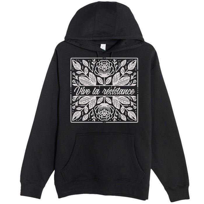 Leftist Subtle Feminist Subtle Protest Democrat Premium Pullover Hoodie