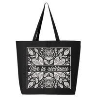 Leftist Subtle Feminist Subtle Protest Democrat 25L Jumbo Tote