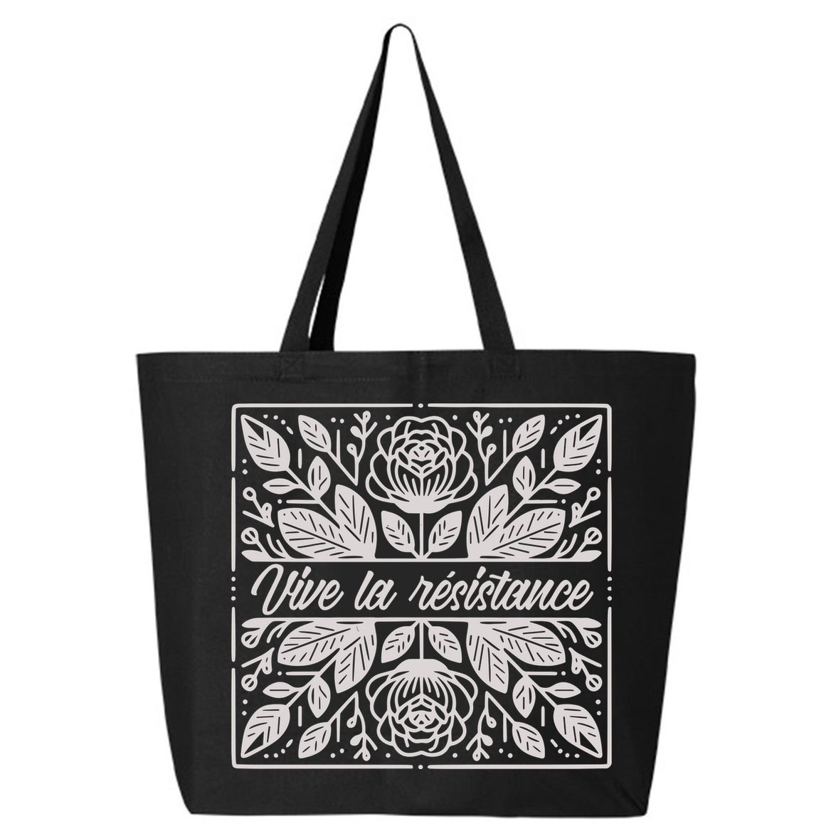 Leftist Subtle Feminist Subtle Protest Democrat 25L Jumbo Tote