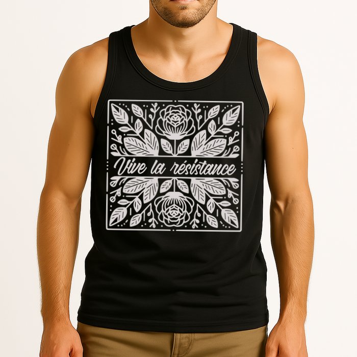 Leftist Subtle Feminist Subtle Protest Democrat Tank Top