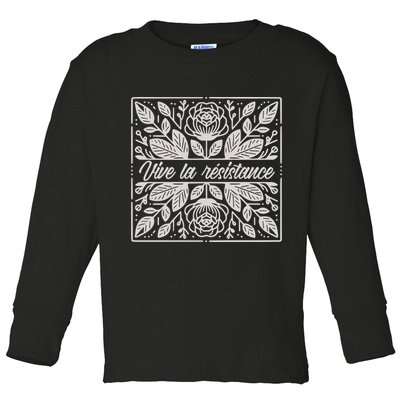 Leftist Subtle Feminist Subtle Protest Democrat Toddler Long Sleeve Shirt
