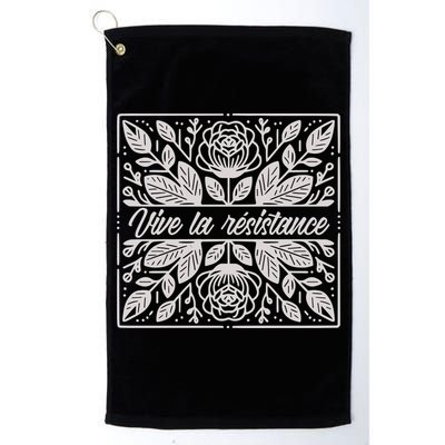 Leftist Subtle Feminist Subtle Protest Democrat Golf Towel