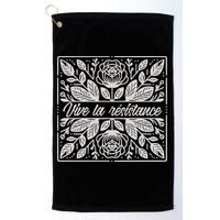 Leftist Subtle Feminist Subtle Protest Democrat Golf Towel