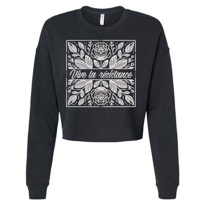 Leftist Subtle Feminist Subtle Protest Democrat Cropped Pullover Crew
