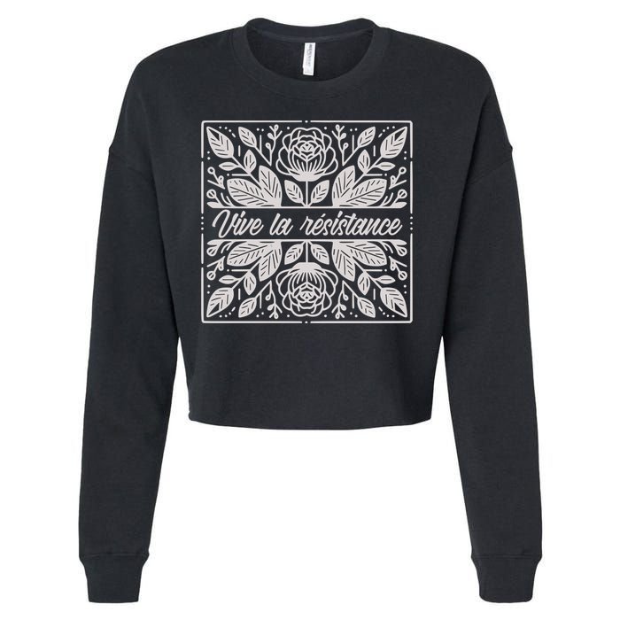Leftist Subtle Feminist Subtle Protest Democrat Cropped Pullover Crew