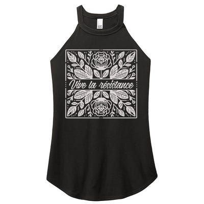 Leftist Subtle Feminist Subtle Protest Democrat Women's Perfect Tri Rocker Tank
