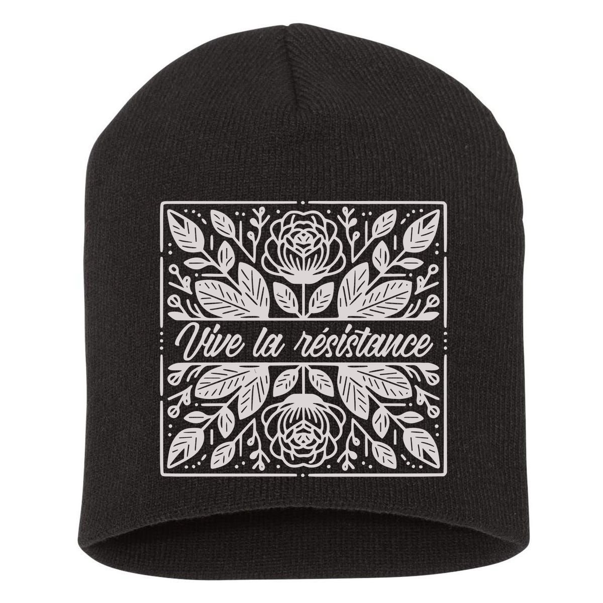 Leftist Subtle Feminist Subtle Protest Democrat Short Acrylic Beanie