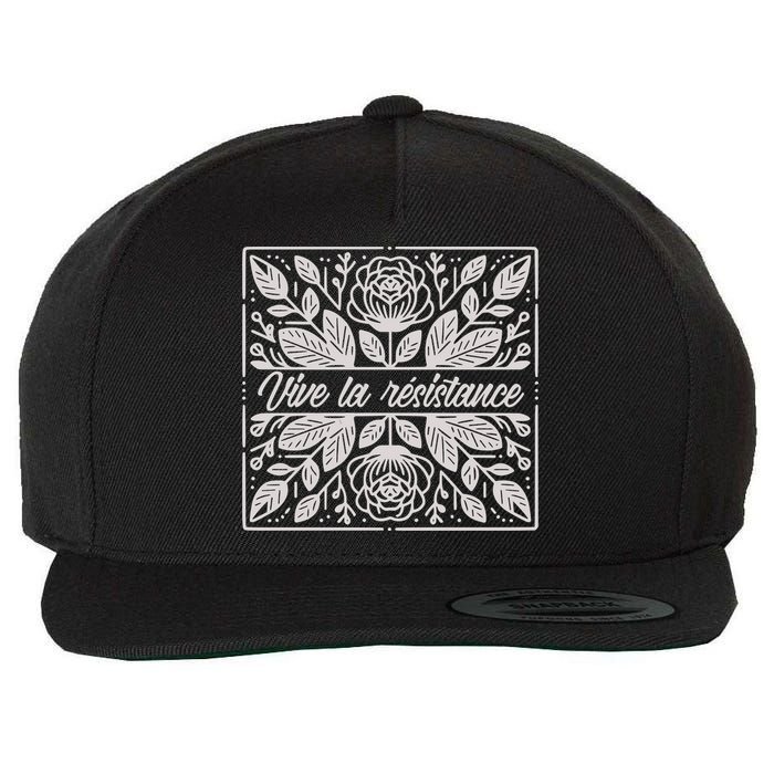 Leftist Subtle Feminist Subtle Protest Democrat Wool Snapback Cap