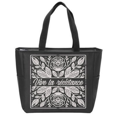 Leftist Subtle Feminist Subtle Protest Democrat Zip Tote Bag