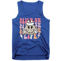 Leopard Smile Face Rn Nurse Life Nursing School Nurse Week Cute Gift Tank Top