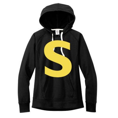 Letter S Funny Chipmunk Group Matching Halloween Costume Women's Fleece Hoodie