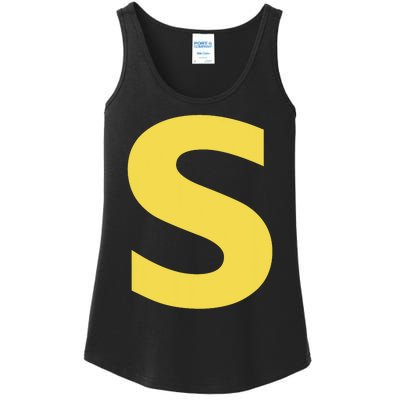 Letter S Funny Chipmunk Group Matching Halloween Costume Ladies Essential Tank