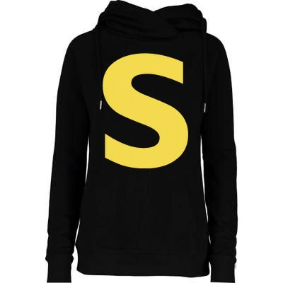 Letter S Funny Chipmunk Group Matching Halloween Costume Womens Funnel Neck Pullover Hood