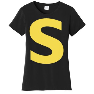 Letter S Funny Chipmunk Group Matching Halloween Costume Women's T-Shirt