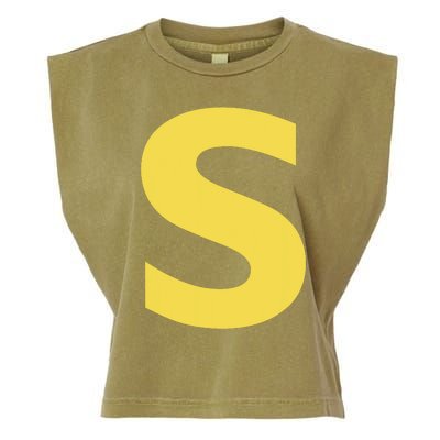 Letter S Funny Chipmunk Group Matching Halloween Costume Garment-Dyed Women's Muscle Tee