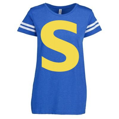 Letter S Funny Chipmunk Group Matching Halloween Costume Enza Ladies Jersey Football T-Shirt