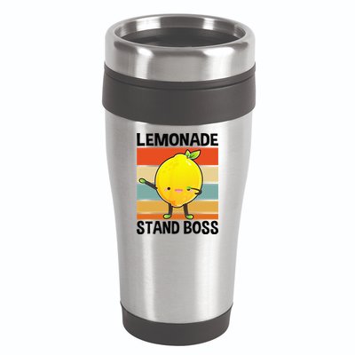 Lemonade Squad For Stand Boss Lemon Juice Summer 16oz Travel Tumbler