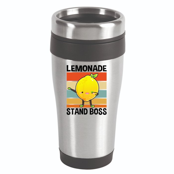 Lemonade Squad For Stand Boss Lemon Juice Summer 16oz Travel Tumbler