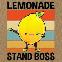 Lemonade Squad For Stand Boss Lemon Juice Summer Cotton Canvas Backpack