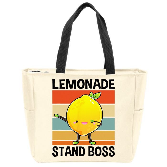 Lemonade Squad For Stand Boss Lemon Juice Summer Zip Tote Bag
