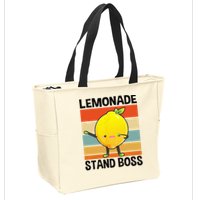 Lemonade Squad For Stand Boss Lemon Juice Summer Zip Tote Bag