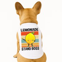 Lemonade Squad For Stand Boss Lemon Juice Summer Doggie Tank
