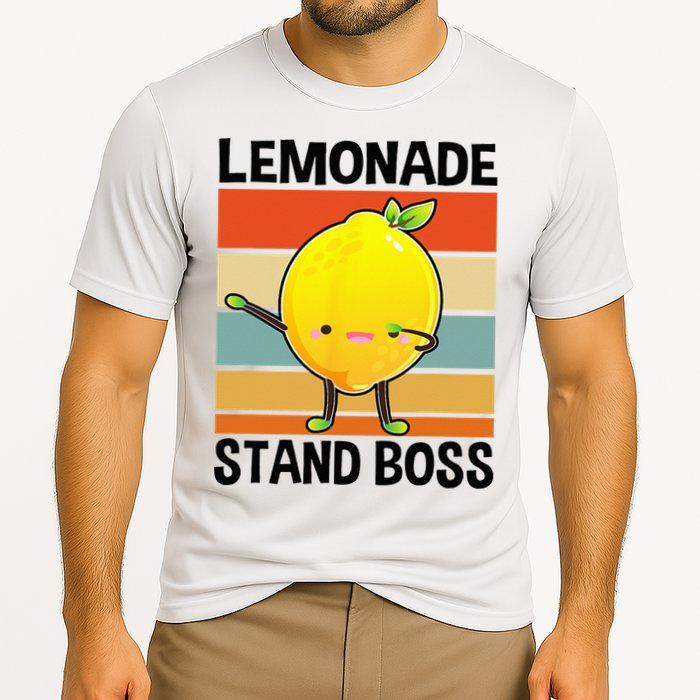 Lemonade Squad For Stand Boss Lemon Juice Summer Cooling Performance Crew T-Shirt