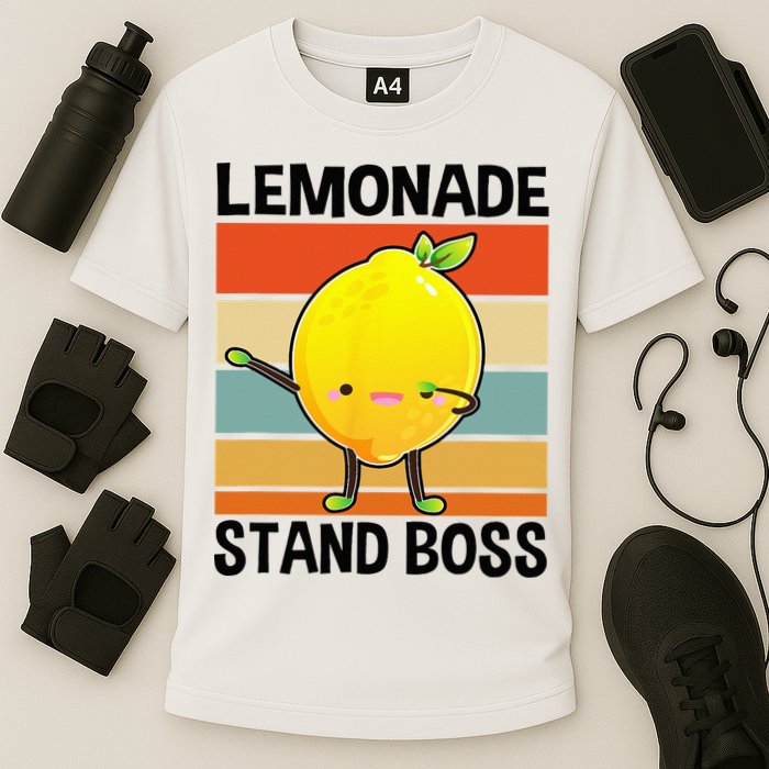 Lemonade Squad For Stand Boss Lemon Juice Summer Cooling Performance Crew T-Shirt