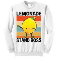 Lemonade Squad For Stand Boss Lemon Juice Summer Sweatshirt