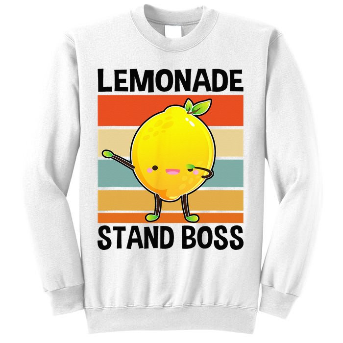 Lemonade Squad For Stand Boss Lemon Juice Summer Sweatshirt