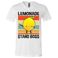 Lemonade Squad For Stand Boss Lemon Juice Summer V-Neck T-Shirt