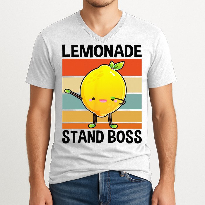 Lemonade Squad For Stand Boss Lemon Juice Summer V-Neck T-Shirt
